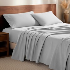 Bare Home Flannel Sheet Set 100 Cotton, Velvety Soft Heavyweight - Double Brush