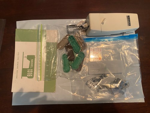 Sears Kenmore  Model 1316 Zig-zig Sewing Machine Manual & Sewing Attachments