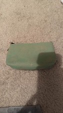 Dooney  Bourke DB Signature Green Canvas Cosmetic Pouch