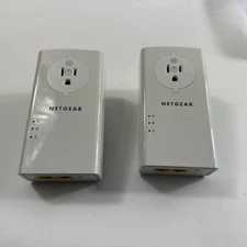 Netgear Powerline 2000 PLP2000 Extra Outlet 2-pack Wall Plug Network Adapter
