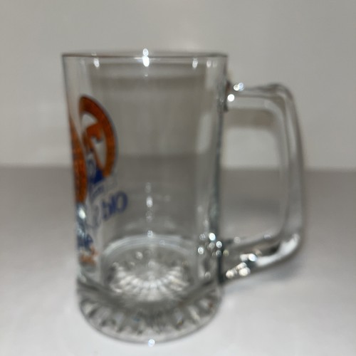 Vintage 1989 NFL Chicago Bears Old Style Beer Glass Mug Bar 70 Seasons Football - Picture 3 of 6