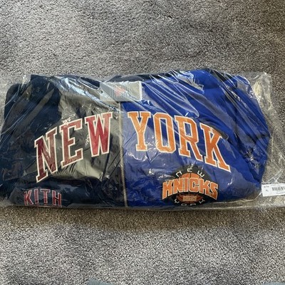 Kith for the New York Knicks Mash Up Braxton Vintage Hoodie KHM034254-413 Sz XL