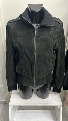 Jacke Frau IN Extenso aus Leder Schwarz Größe XL AD163