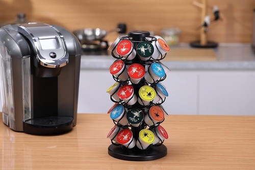 EVERIE Giostra Porta Cialde Caffè Compatibile con Cialde 35 K Tazza Nero - Foto 6 di 6