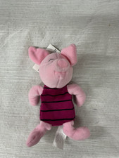 Disney Store Mini Bean Bag PIGLET 8" Winnie Pooh Beanie Plush Toy NWT/New A1