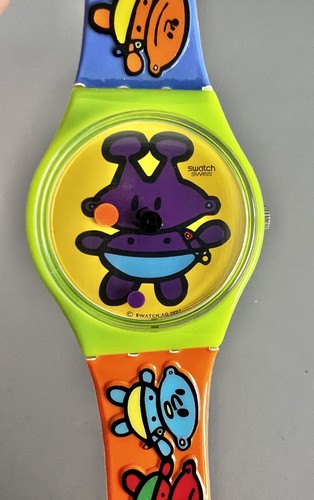 Orologio Swatch Alien Baby Peter Marco con scritta 1998 da collezione GG175 - Foto 4 di 13