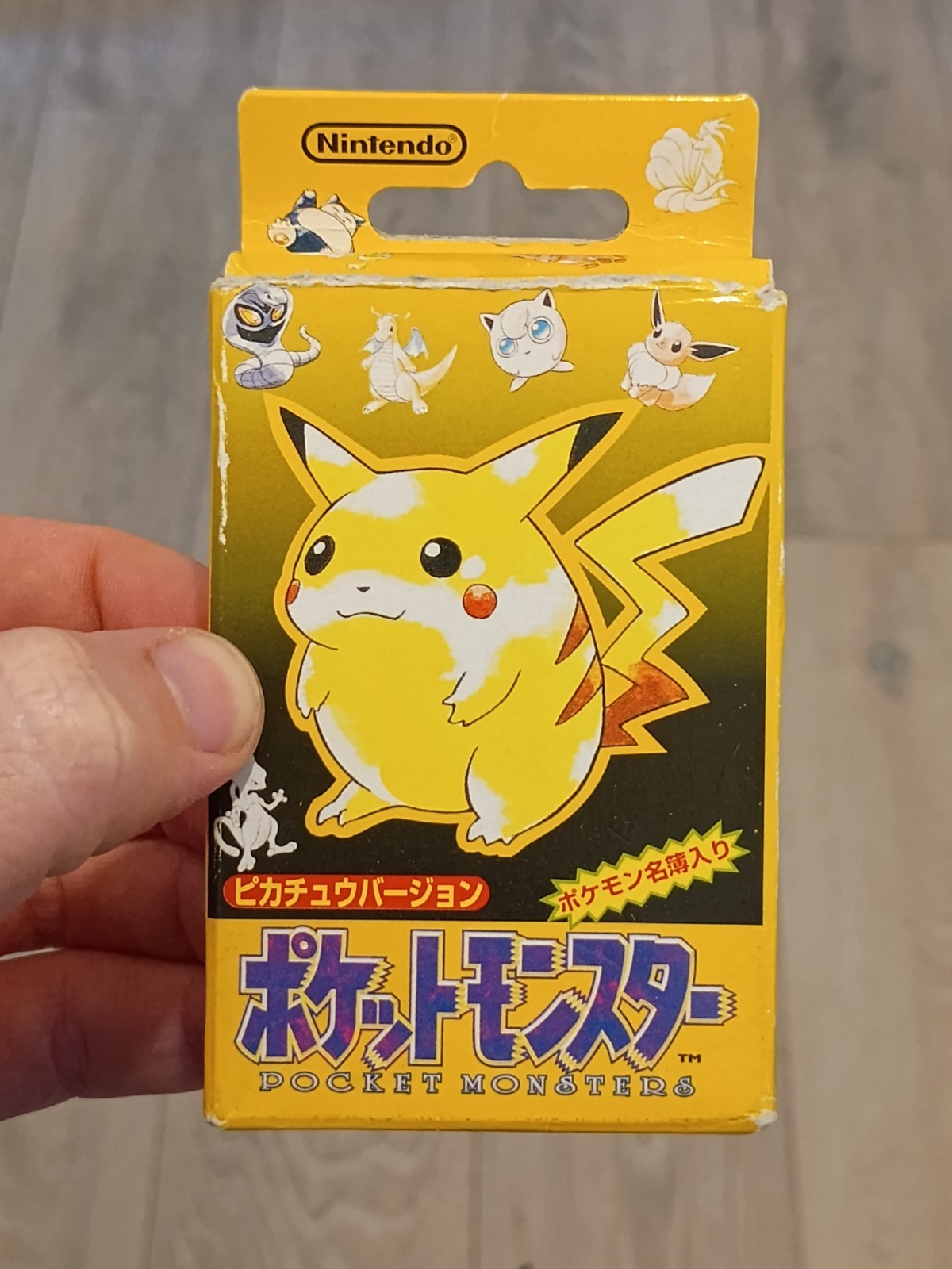 Rare 1998 Japanese Pokémon Poker Pikachu Deck Playing Cards *Empty Box*