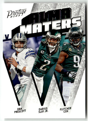 Panini 2023 Prestige NFL No. AM-19 Dak Prescott Darius Slay Jr. Cox Alma Maters