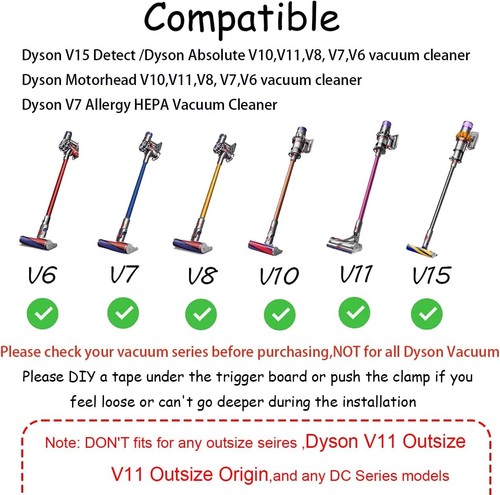 Power Button On/Off Control Clamp kompatibel mit Dyson Absolute/Motorhead V6 V8 - Bild 5 von 5