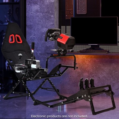 Minneer Foldable Racing Simulator Cockpit Fit Logitech G29 G923 Thrustmaster