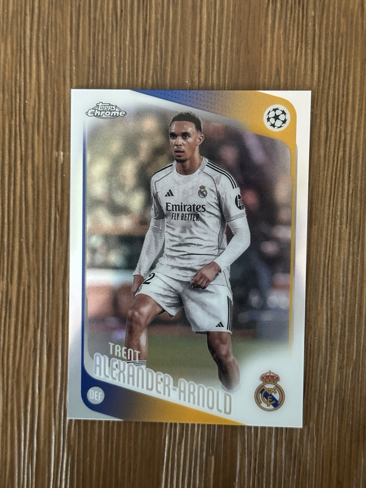 2025-26 Topps Chrome UEFA Club Competitions Trent Alexander-Arnold Refractor