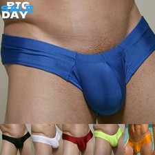 Mens Sheer Mesh Boxer Briefs Bulge Pouch Underwear Swimsuit Underpants Knickers