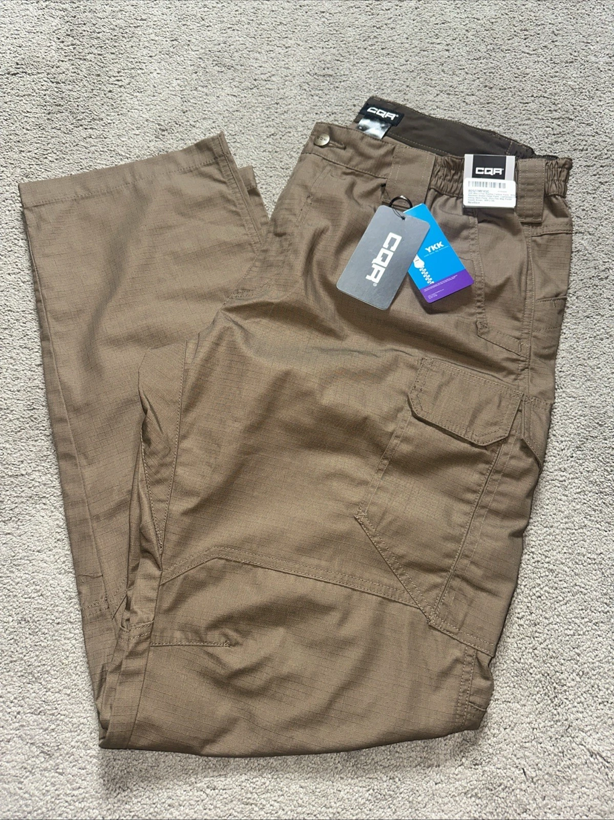 CQR Men's Brown Tactical Series Raider Pant Duratex Ripstop Fabric 38x34 NWT F/S