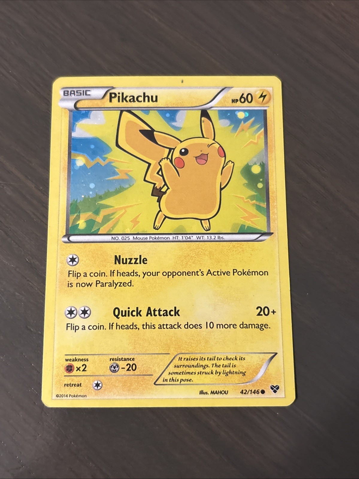 Pikachu 42/146 - Pokemon XY - Pokémon 2014 Holo - NM