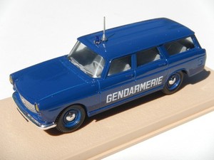 Mikansue Peugeot 404 Diesel 1965 – Kit Monté 1/43, Bleu, White Metal, Made In France