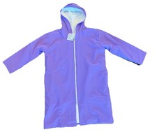 MACAR Coat Youth S 8-9 Purple Hooded Soft shell Fleece Lined Winter Parka NWT