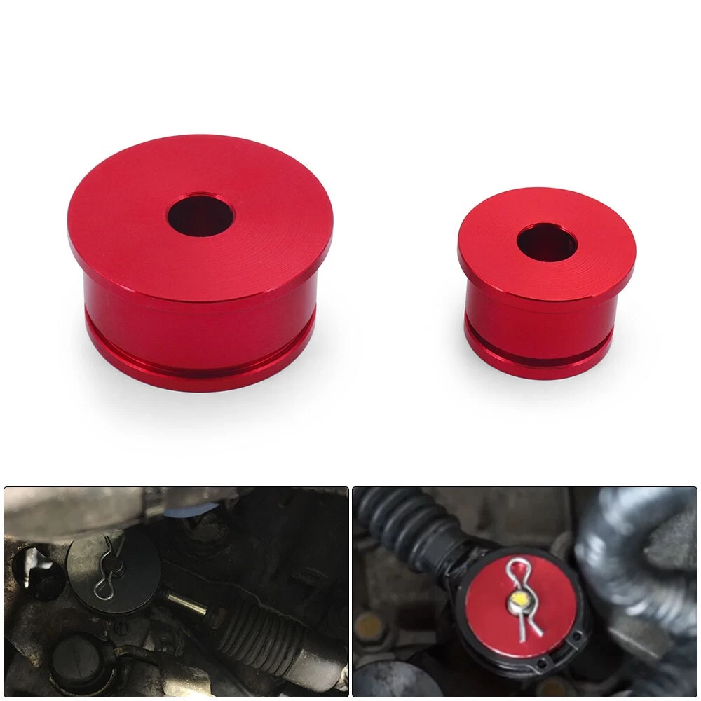 For 02-06 RSX CIVIC SI 06 EP3 02-05 Billet Aluminum Shifter Cable Bushings Red