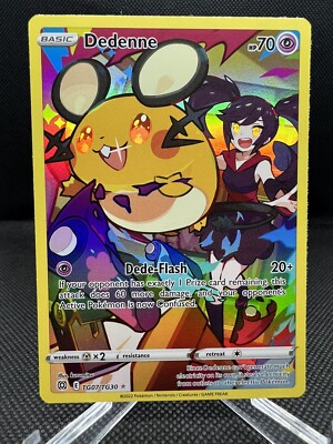 Dedenne TG07/TG30 Holo Rare Pokemon TCG Brilliant Stars Trainer Gallery ...