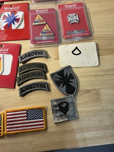 Lot Of US Military Army Air Force Patches Pins Medal Lot Vanguard Etc - Picture 14 of 14