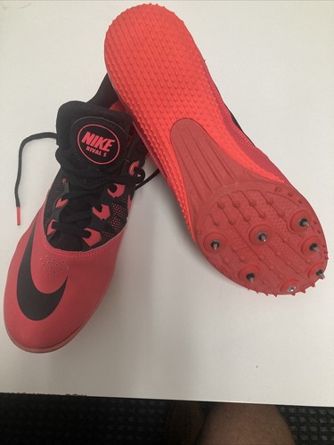 Nike RIVAL S 7 Atomic Athletics Shoes Track Field Pink Blk Size 11.5US 45.5EUR