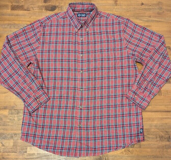 CHAPS BUTTON DOWN PLAID LIGHTWEIGHT BRUSHED COTTO… - image 3