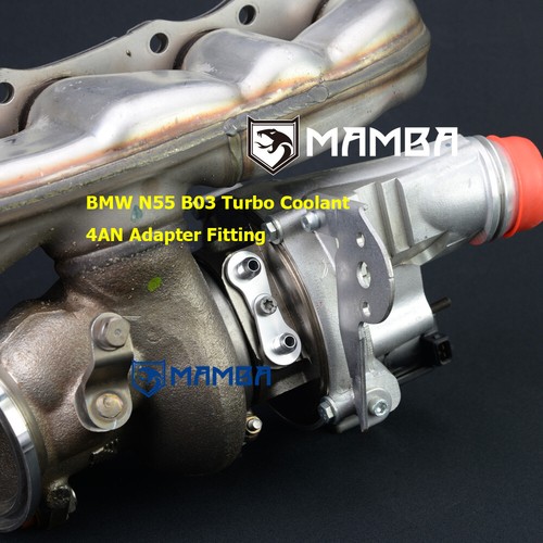 Adaptador de línea de agua de refrigerante turbo 4AN para BMW N55 335i B03 (lado turbo) - Imagen 2 de 3