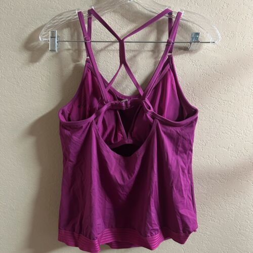 Athleta Tankini Flyaway Swim Top 36D/DD Purple - Picture 2 of 7
