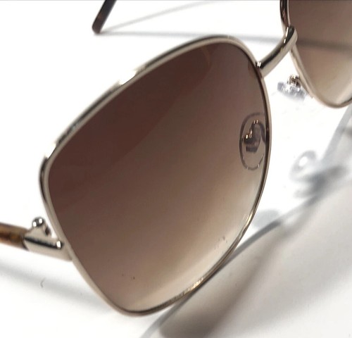 WOMAN'S American Eagle Outfitters OVERSIZED Tortoise Brown Gold SUNGLASSES 3601 - Picture 5 of 8