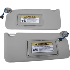 1 Pair Gray Sun Visor w/ Light & Mirror For Honda Accord 2008-2017 83280TA5A51ZA