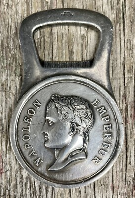 Vintage Christofle France Napoleon Emperor Bottle Opener Match