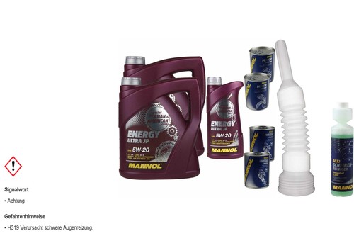 9L MANNOL Energy Ultra JP 5W-20 Motoröl + 2x Motor Doctor Additiv - API SN, Für Japanische & Amerikanische Motoren