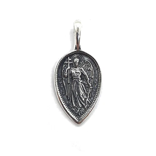 Sterling Silver Pendant Archangel Michael Solid Hallmarked 925 Handmade