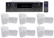 Technical Pro 6000w 6 Zone, Home Theater Bluetooth Receiver 12 6.5" Speakers
