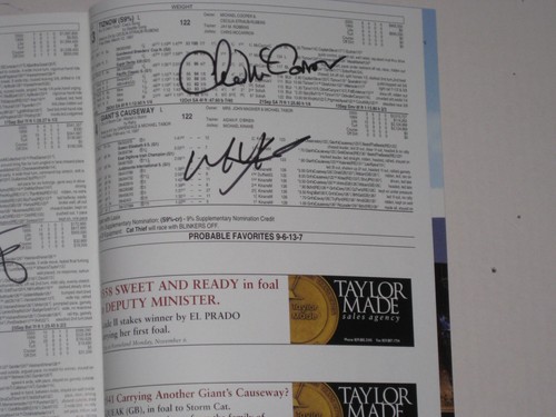 Autographed 2000 Breeders Cup Program by All 14-Jockeys - Picture 7 of 9