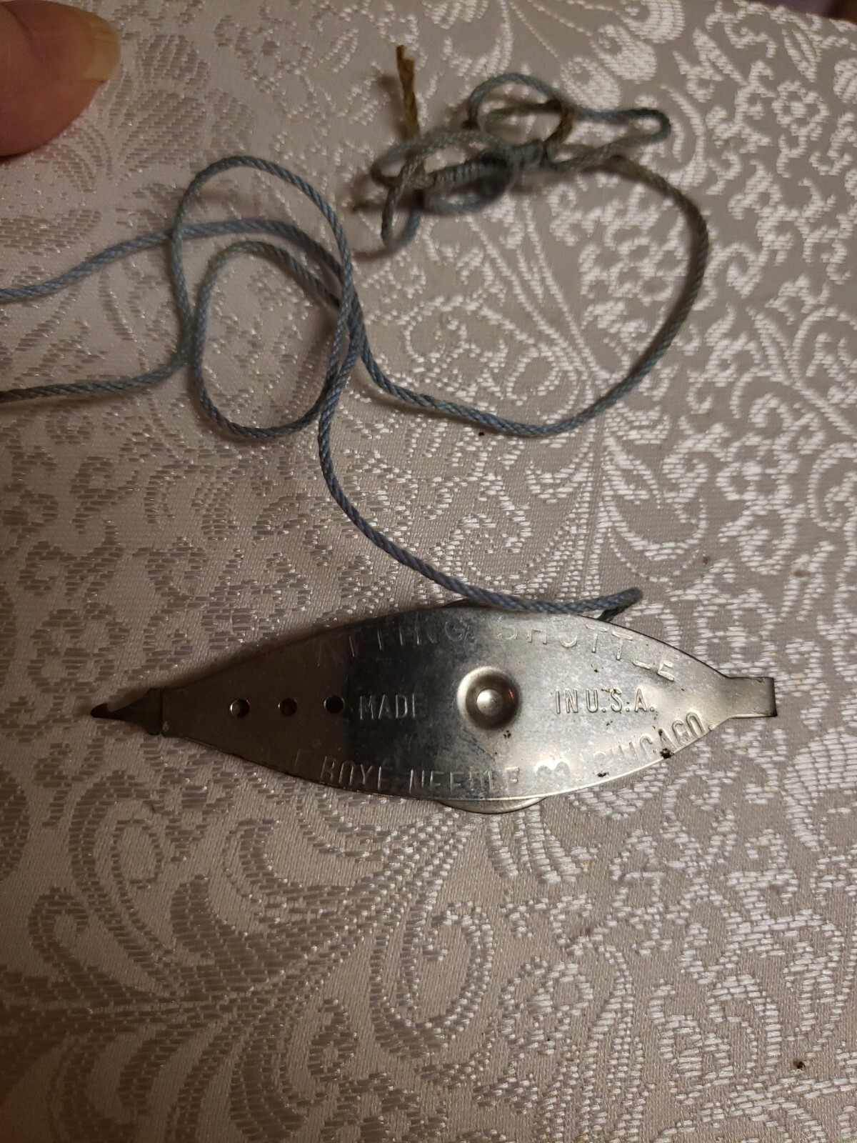 Vintage Boye Co Metal Tatting Shuttle Chicago eBay