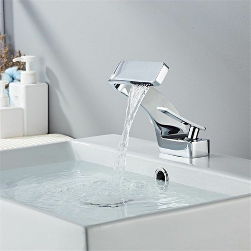 Rubinetto miscelatore rubinetto bagno lavabo moderno spazzolato oro nichel cromato casa lavandino - Foto 12 di 16