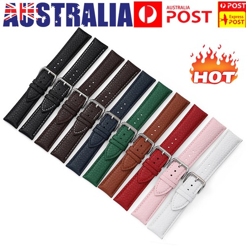 Leather Watch Band 16-20mm Strap Watches Accessories Replace Man Woman Watchba ♢