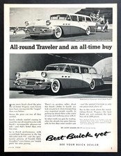 1956 Buick Special 4-door Estate Wagon "All-Around Traveler" vintage print ad