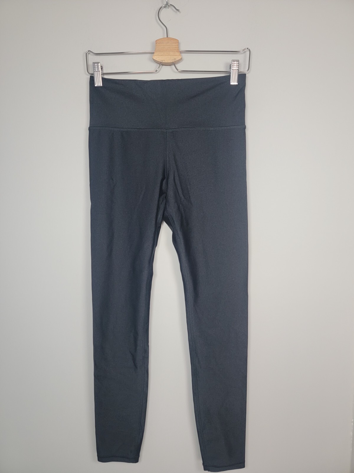 Athleta Womens M Elation Shine Tight Leggings High Rise Stretch Black