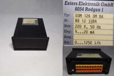 Esters Electronics DSM 126 SM BA Meter 11-2 #6066