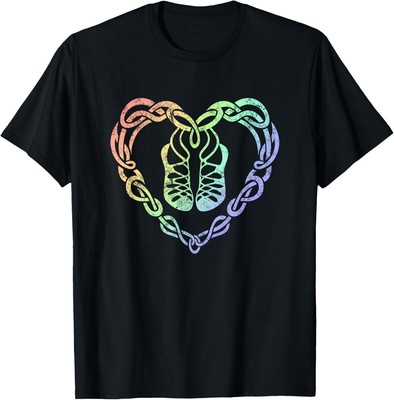 Irish Step Dancing Celtic Knot Heart T-Shirt Hoodie