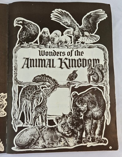 Wonders of the Animal Kingdom Sticker Book 1959 Complete with All Stickers - Picture 2 of 11