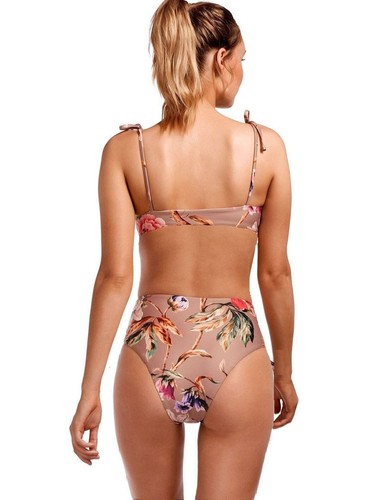 Vitamin A Bella Top & Lupe High Waist Cheeky bottom 8 / M White Ginger Floral - Picture 23 of 24