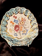 LANCASTER AND SANDLAND ALICE BLUE SCALLOP TRINKET DISH