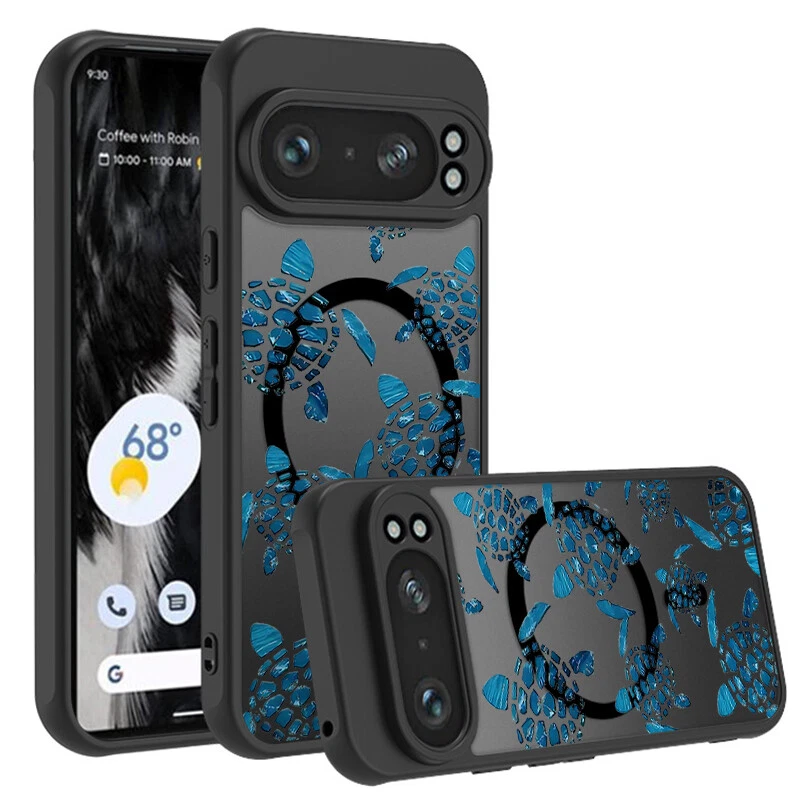 Whale Magnetic Phone Case For Google Pixel 9 Pro XL 9A 8 8A 7A Sea Turtle Cover - Image 2 of 4