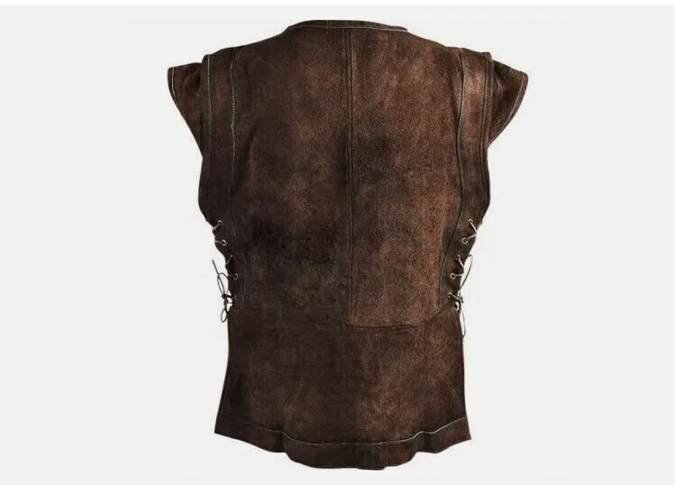 WEEKEND SALE Viking Leather Armor Jacket - Medieval LARP Cospaly Costume 1 Pcs - Image 2 of 3