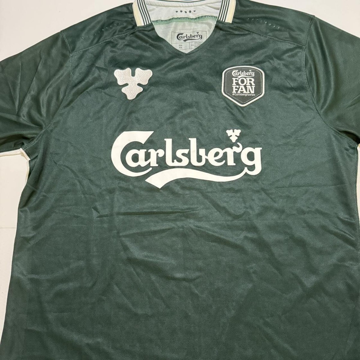 Special Carlsberg Denmark Fan Green Football Soccer Jersey Shirt