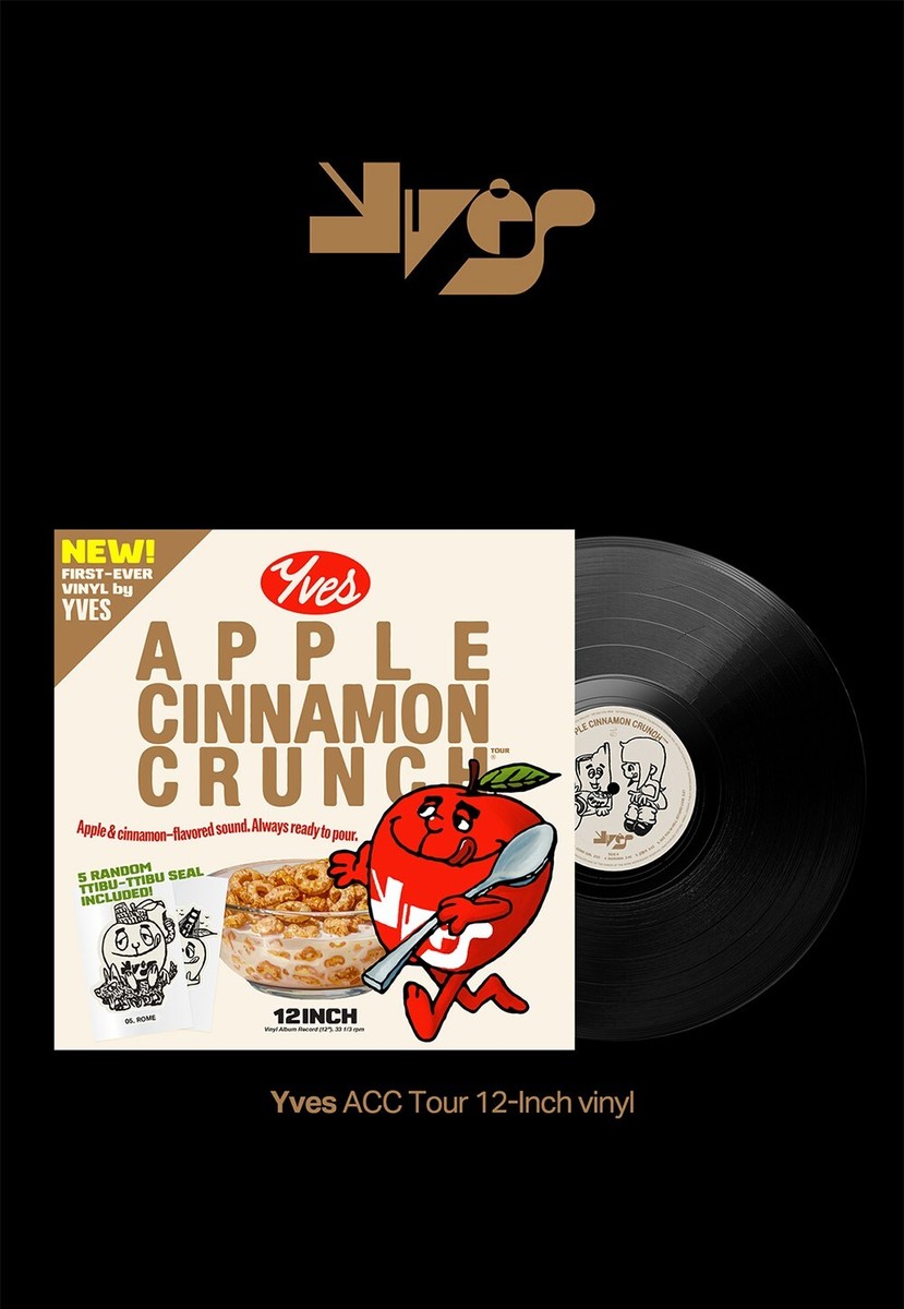 YVES APPLE CINNAMON CRUNCH [12-INCH BLACK VINYL] / LP+5 Ttibu