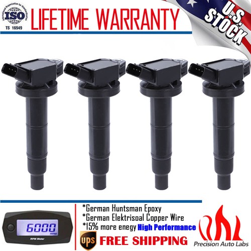 4 Pack Ignition Coils For 2002 2003 2004 2005 2006 2007 Toyota Camry