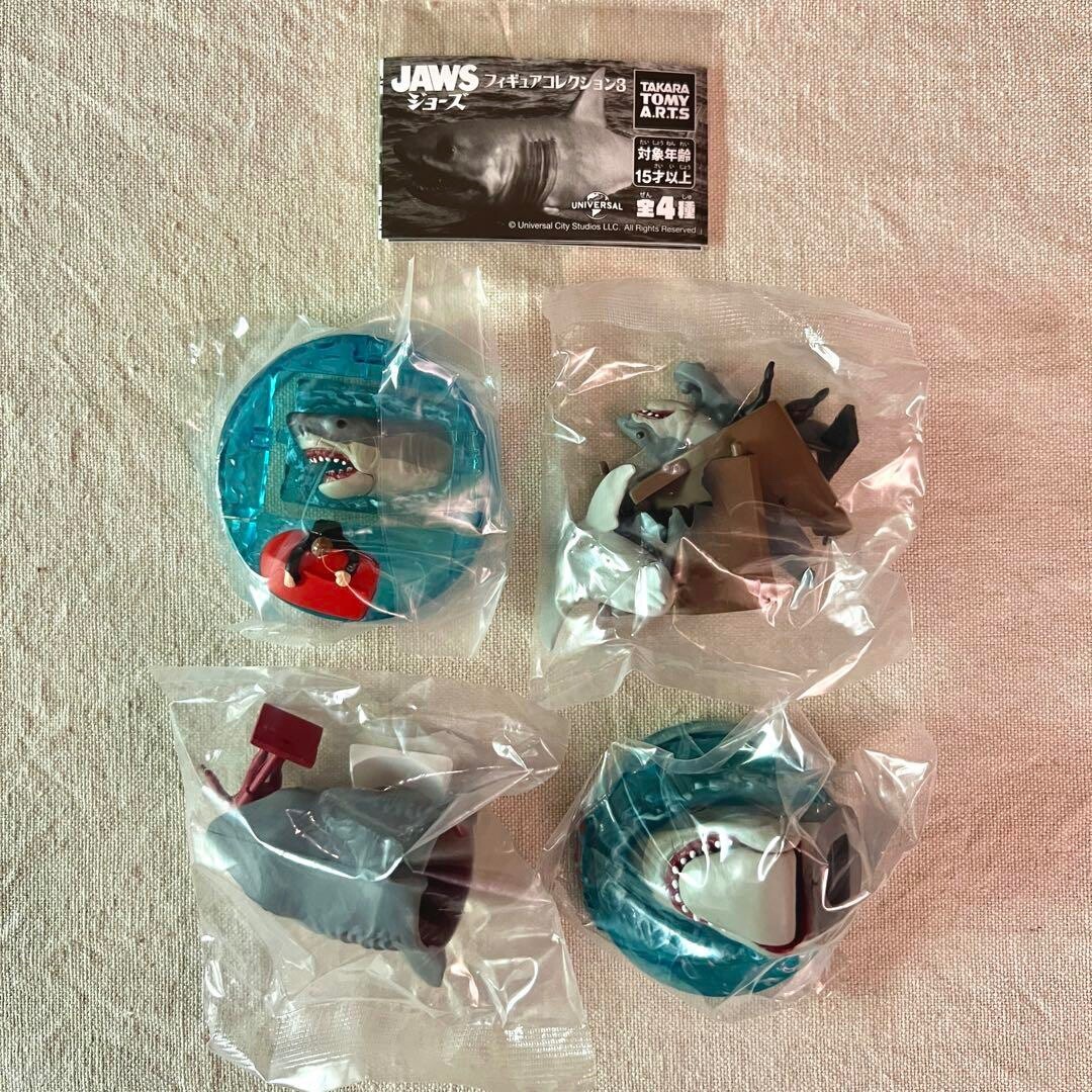 JAWS Figure Collection 3 complete Set 4 Capsule Toy Gacha